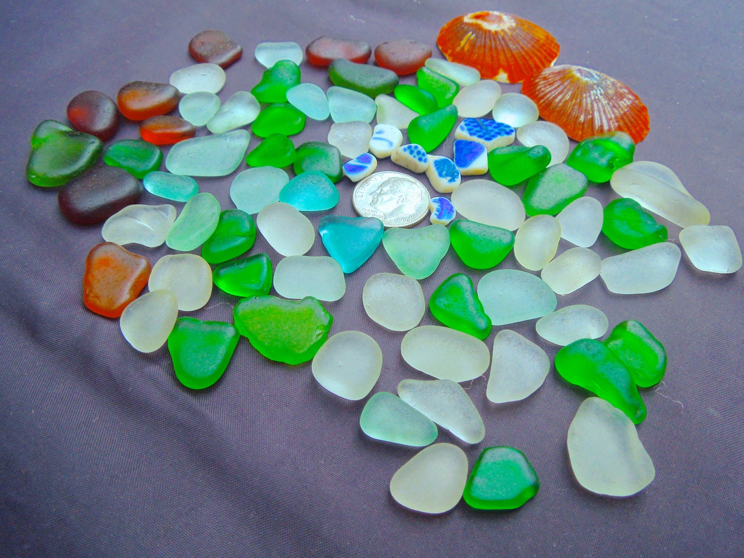 Sea Glass or Beach Glass from HAWAII'S Beaches HEARTS POTTERY 28 dollars in my Etsy shop SeaGlassFromHawaii