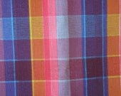 Sixties Plaid Cotton Fabric