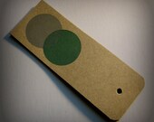 9 Dual Circles Letterpress Gift Tags