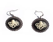 Octopus Cameo Earrings