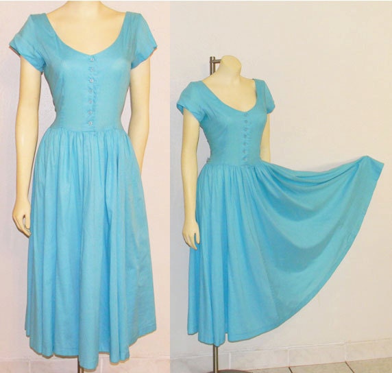 Vintage Bill Berman California Styled by Jodi Schwartz Full Skirt Dress