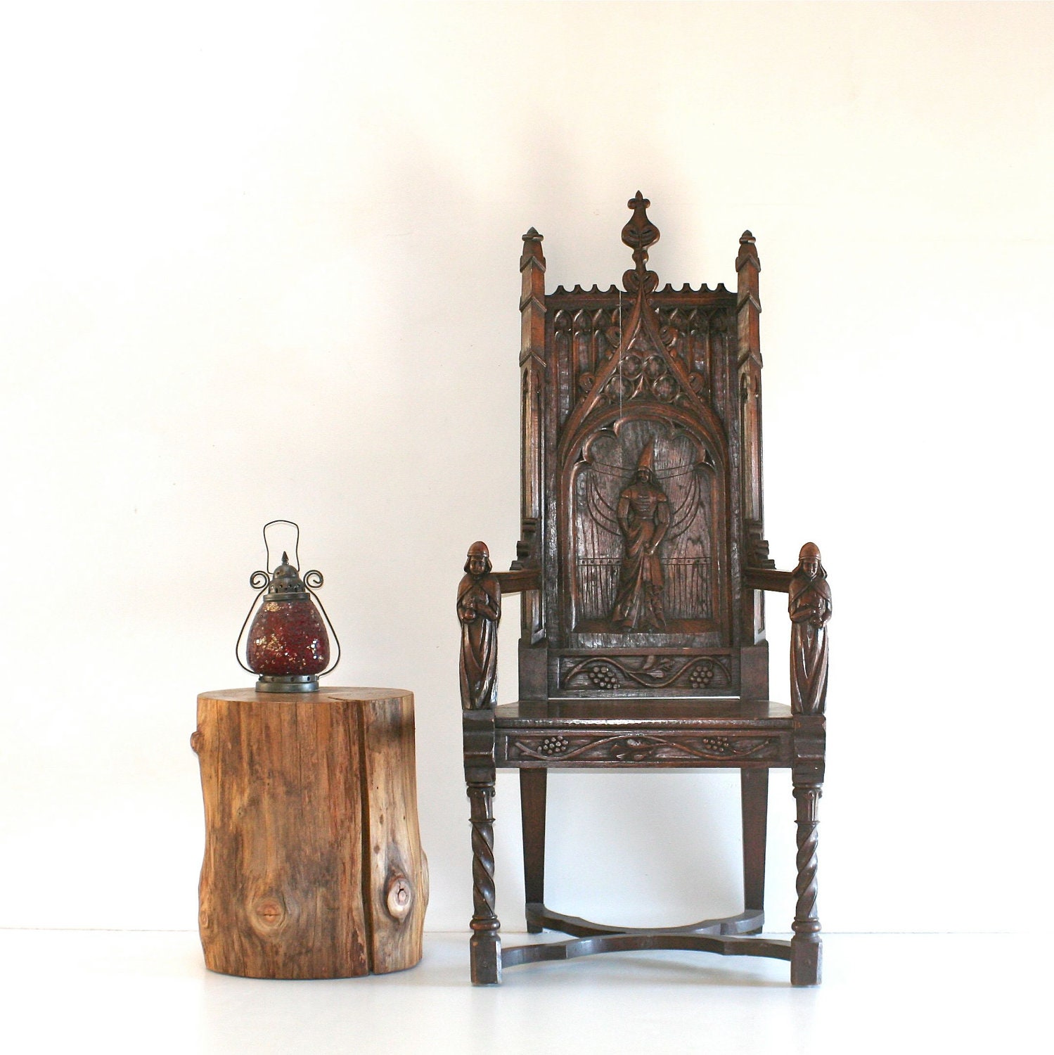 Furniture Reclaimed Stump Table Stool Seat