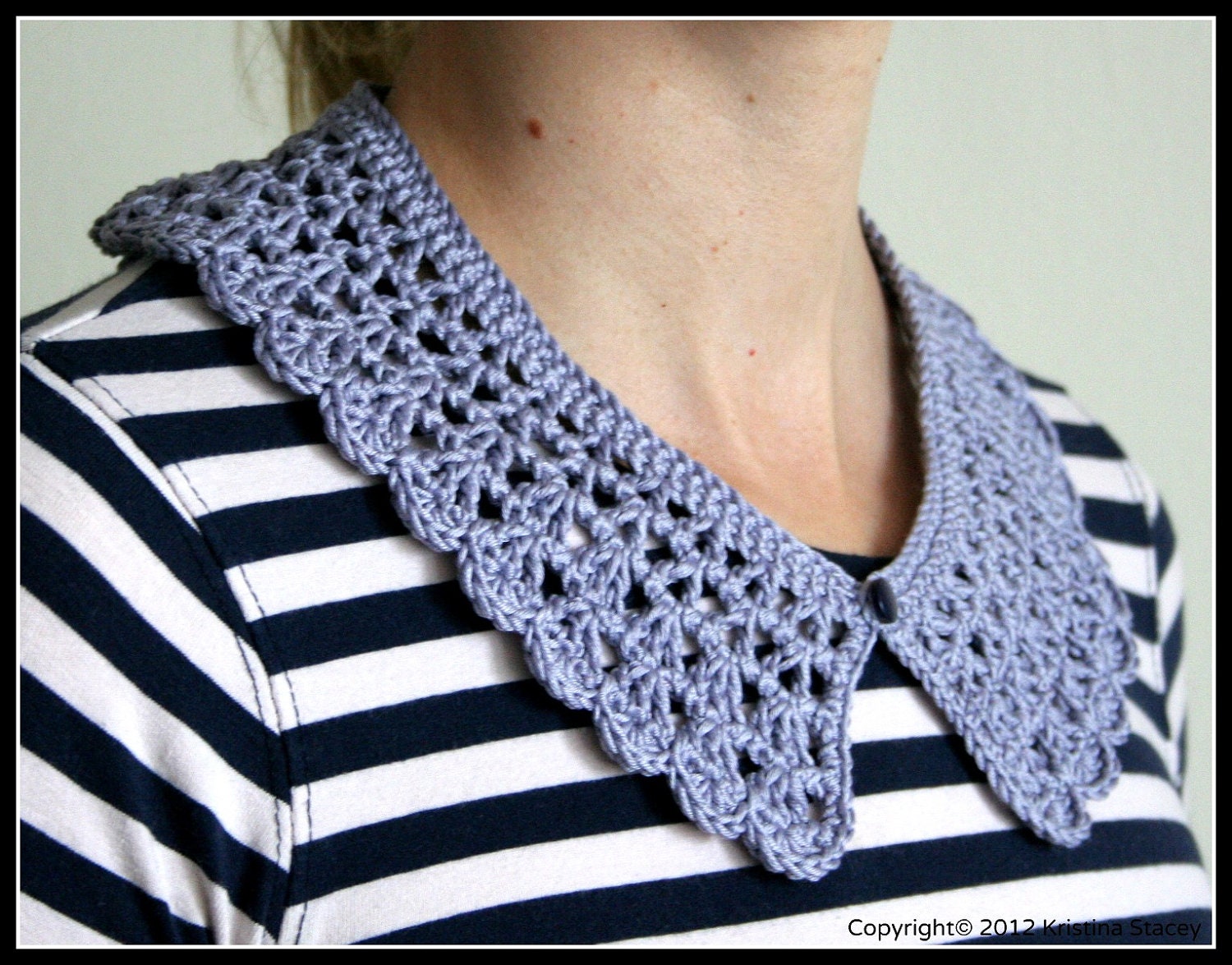 Detachable Crochet Collar Pattern, PDF download, DIY tutorial