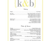 Wedding Program Fans