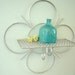 Vintage Metal Shelf Retro Style Wall Decor