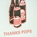 Letterpress Father's Day Card - Thanks Pops