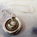 English Rose. Wax Seal Necklace. Wax Seal Jewelry in Recycled Fine Silver. Great Gift for Bridesmaids