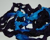 Hand-dyed Rayon Seam-Binding, Blue Purple, 1/2", 5yds, Color and Light Fast