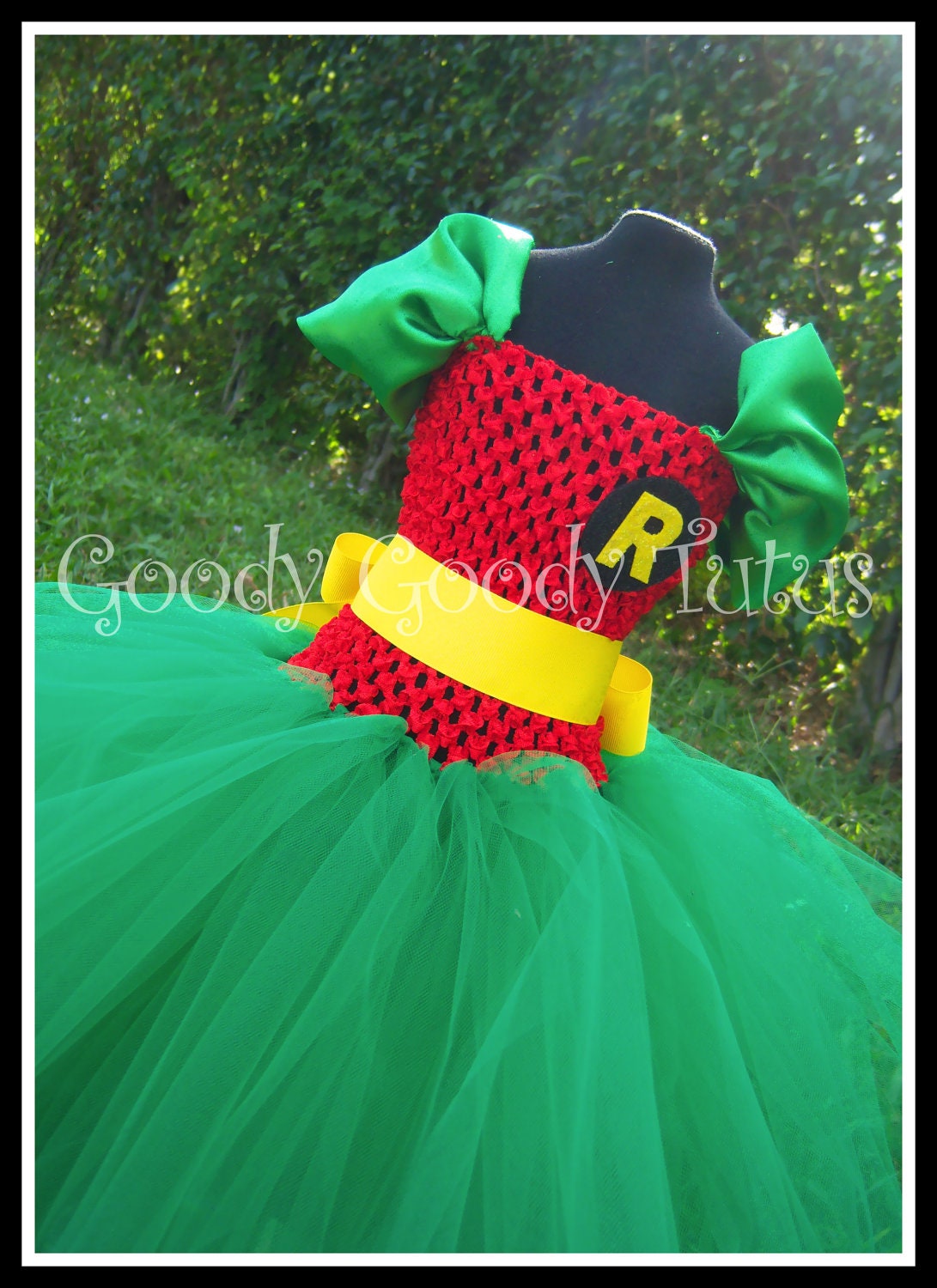 ROCKIN ROBIN Batman and Robin Inspired Tutu Dress - Medium 2/3T