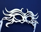Zephyr - Handmade White Leather Mask