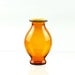 Yellow Bud Vase, Hand Blown Glass