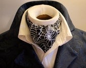 Pure Cotton - SPIDER WEB - DAY Cravat Victorian Ascot Tie Cravat