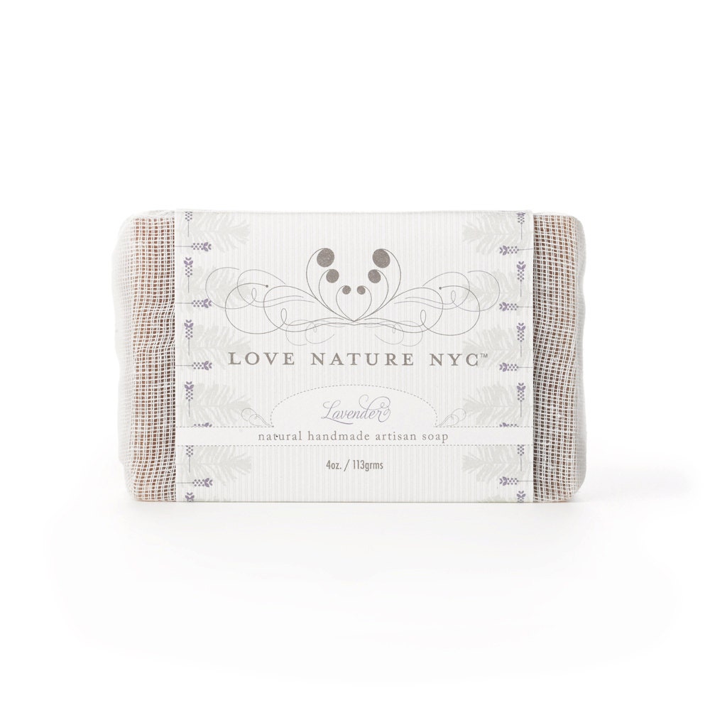 All Natural Lavender Soap Bar, Handmade Cold Process Soap, Artisan Soap, Vegan Soap. - LoveNatureNYC