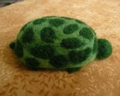 Turtle Pincushion, Needle Felted - makes a unique heart felt gift - One of a Kind  OOAK decoration