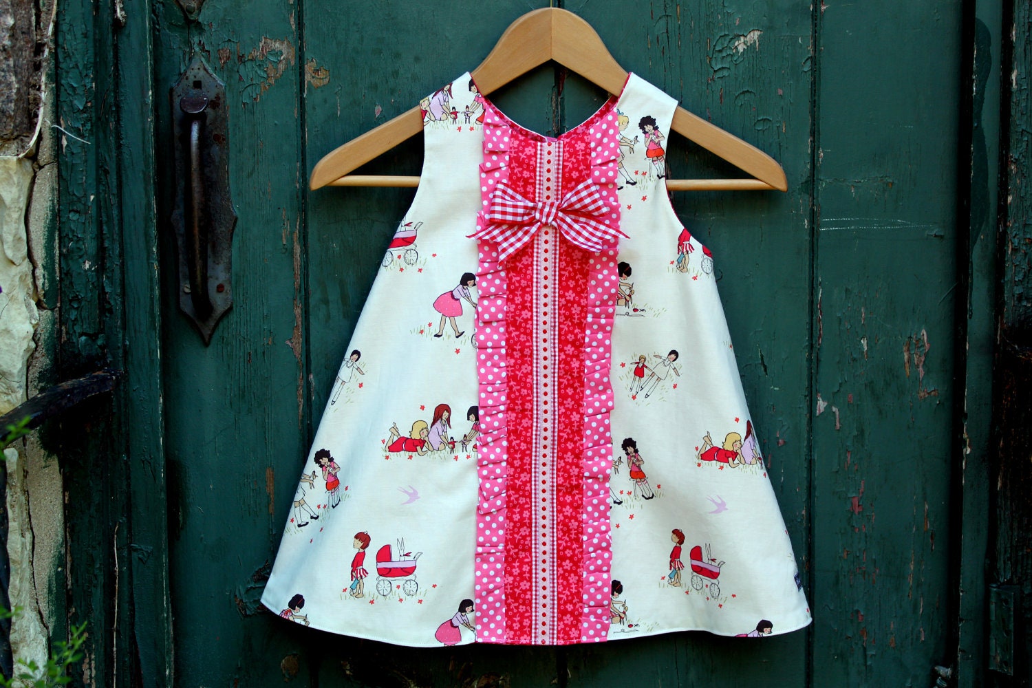 PRINTED PATTERN: Janey Jumper - Original Paper Printed Sewing Pattern - Size 6 Month through 10 Years