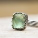 Prehnite and Sterling Silver Cocktail Ring