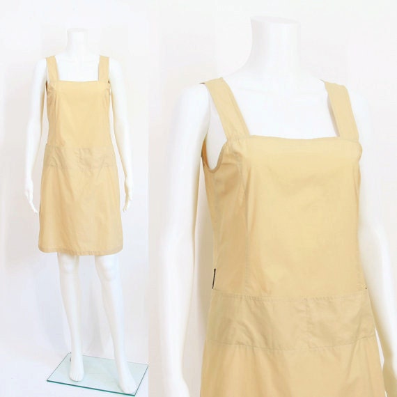 Armani Jeans Minimal Nude Dress / Pockets /  M