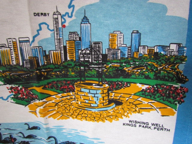 On Sale Now... Vintage Unused Souvenir Tea Towels from Austrailia set of 3