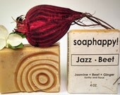 Jazz Beet--Jasmine Beet Handmade Vegan Soap