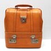 vintage leather two compartment case // camera // portable bar // overnight bag // lawn bowlers case