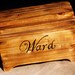 Large Rustic Personalized Card Box for Wedding Cards with card slot Personalized with Last Name