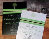 Tree Wedding Invitation Set Deposit