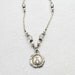 Sterling Silver Miraculous medal necklace with Vintage Medal