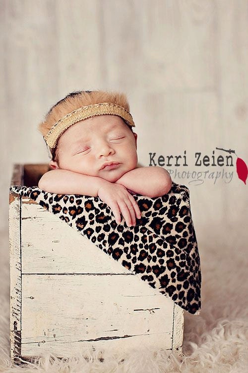 Newborn Feather Headdress Shabby Chic Newborn Photography Prop for Boys and Girls