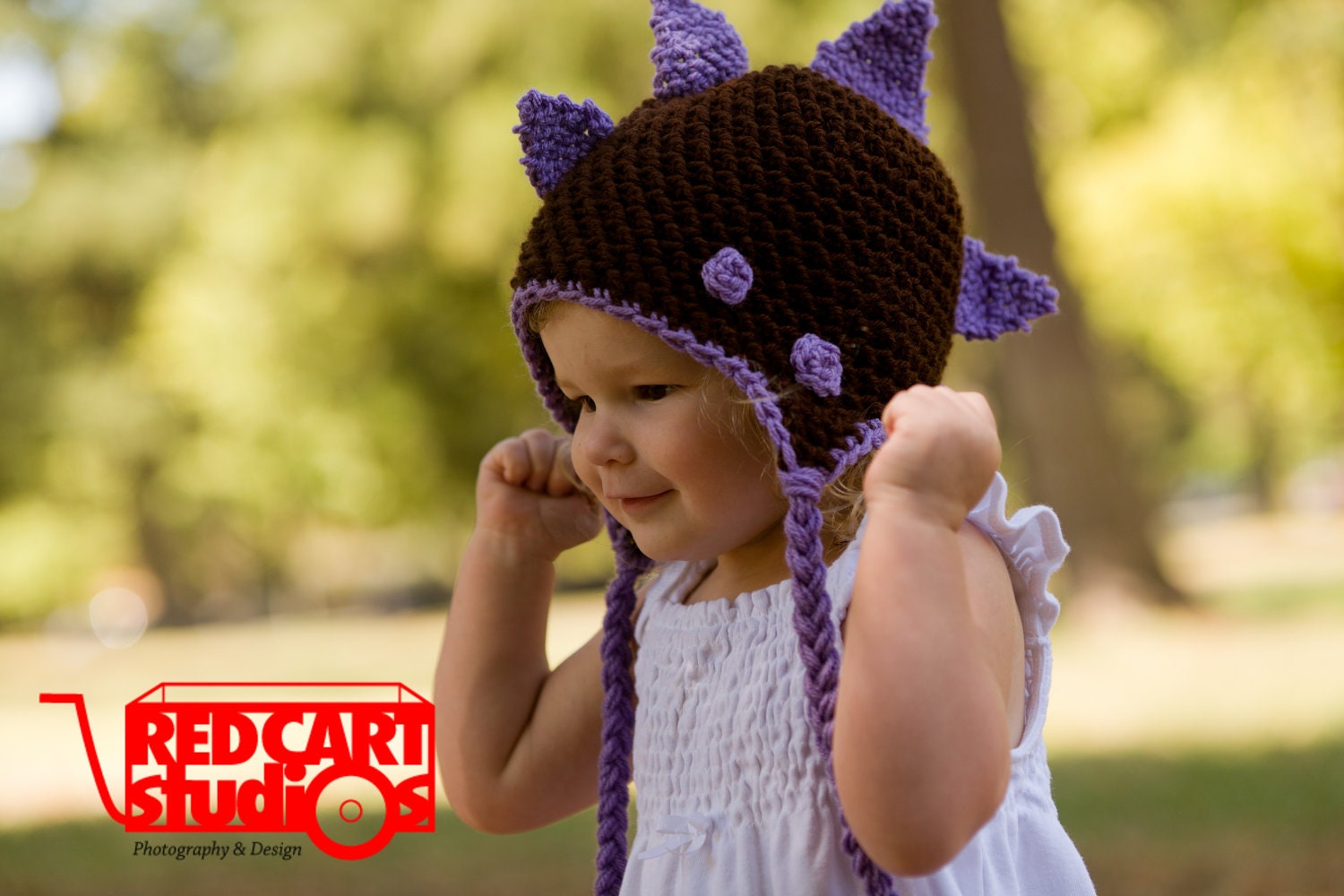 Purple and Brown Little Girl Dinosaur - Available in 6 sizes
