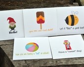 Lunch Box Mini Notes for Boys