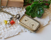 Pocket Watch Necklace Double Time