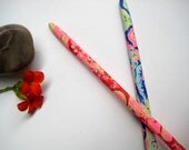 Handpainted hair sticks -Summer multicolor madness