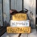 Dad Grandpa Grandma Nana Mom Father Papa Stacker wood blocks personalized gift fathers day home decor.