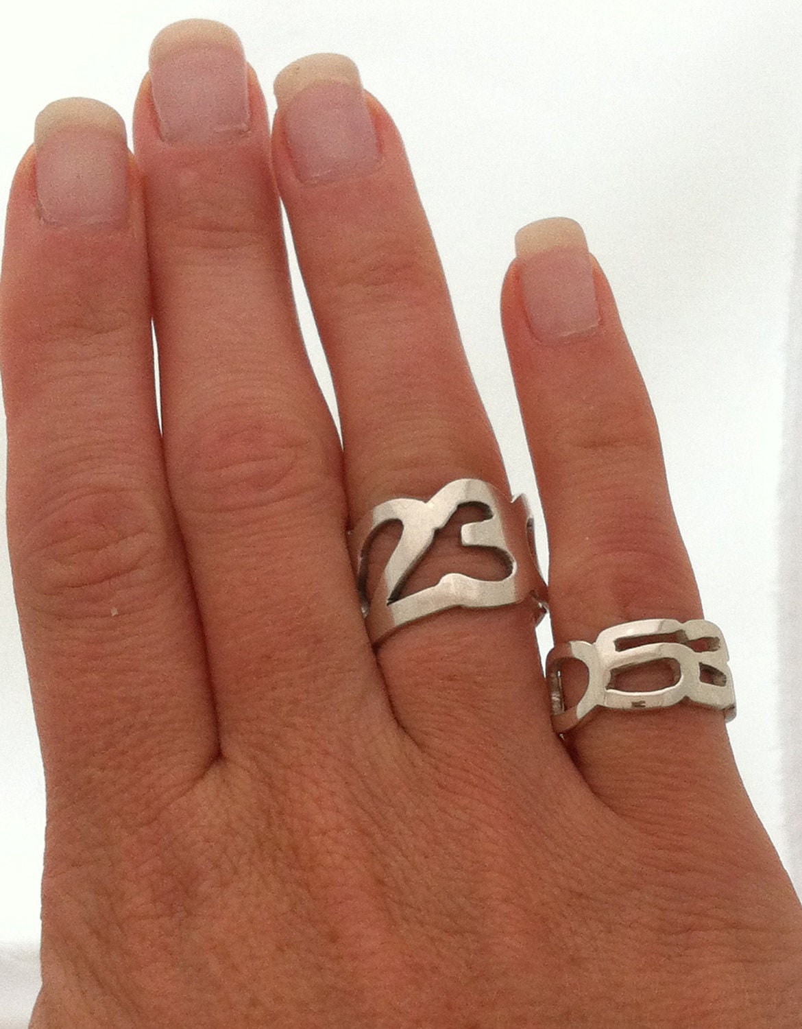 Date Ring, Sterling Silver Custom Anniversary Ring, Personalized Jewelry