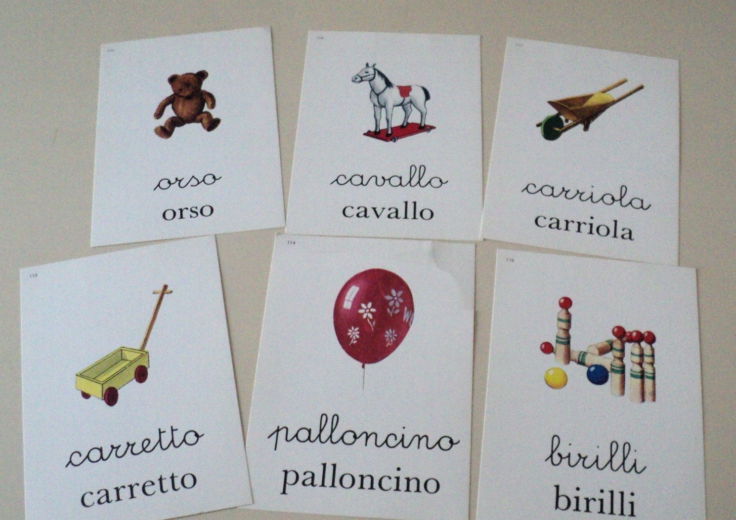 Italian Flash Cards