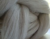 BFL Tussah silk roving, by the ounce, mixed natural black and white, undyed