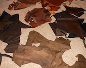 Oiled Cowhide 3 to 5 oz. Leather Brown Soft Great Texture Surplus Pieces Men Women Leathercrafters Holiday Gifts