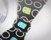 Onesie: Bow Tie with Pac Man Ghosts