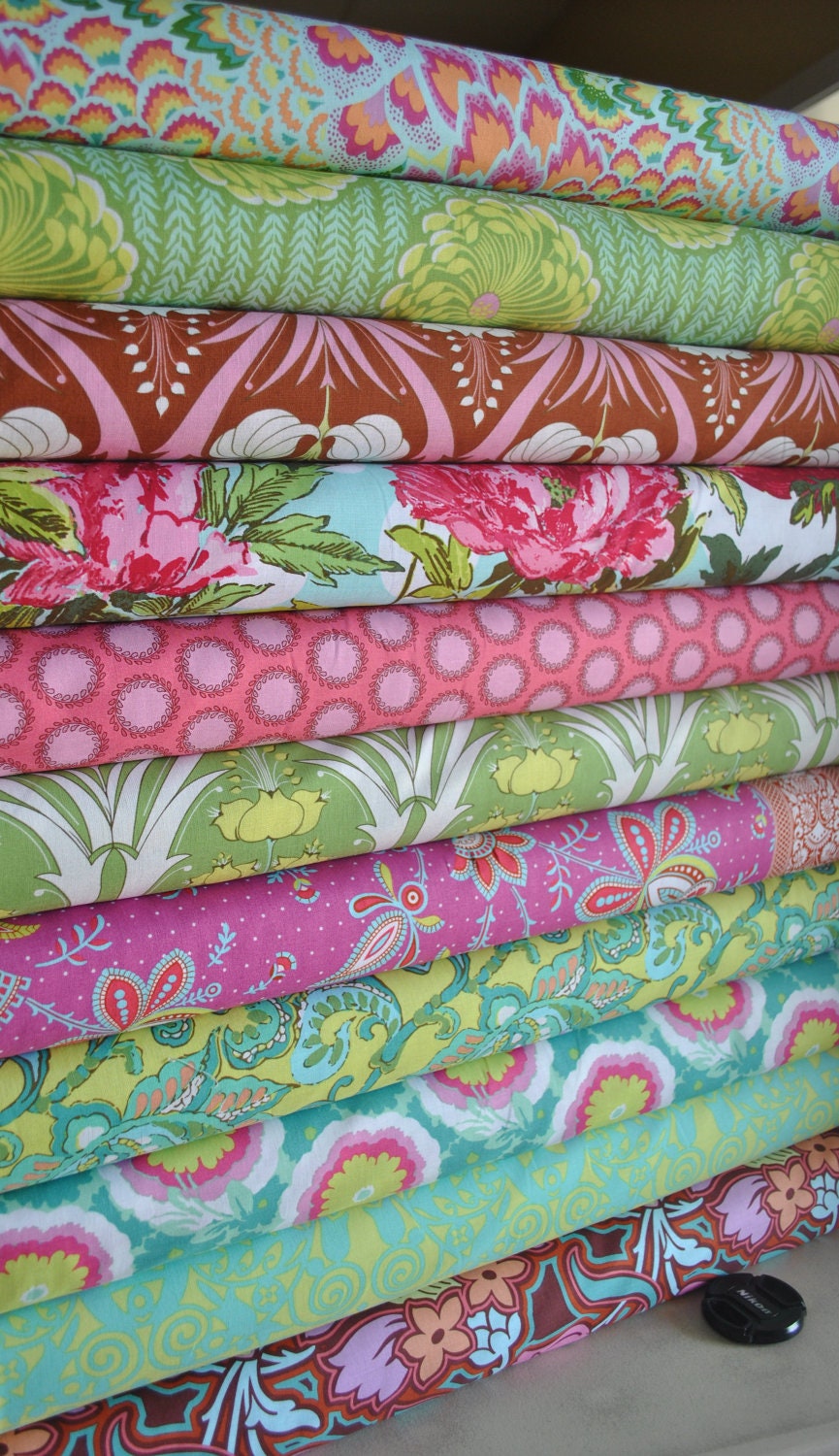 Soul Blossoms Joy by Amy Butler 11- 1/2 Yard Quilt Fabric Bundle- 5.5 yards total