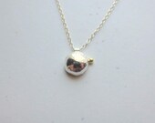 OOAK - Recycled 18k Yellow Gold and Solid Fine Silver Necklace