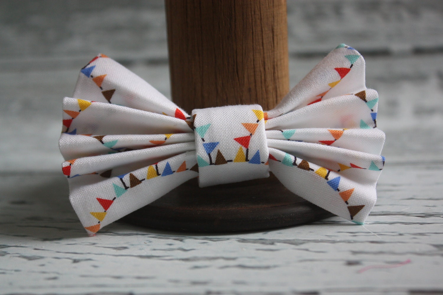The Noah bowtie- banner print newborn baby boy necktie bowtie
