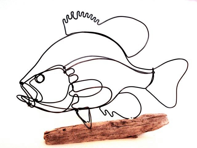 Sunfish Wire Sculpture