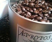 Ready to Ship. Freshly Roasted Coffee in Unique Coffee Tin. 12oz . Gift for Him. Gift for Her.