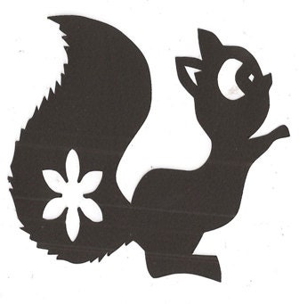 free squirrel silhouette