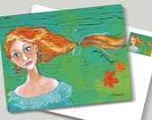ACEO/ATC Wind of change(from fairy tales series)  Mini Fine Art Print   - Artist Card Postcard Artist Card Postcard- ACEO
