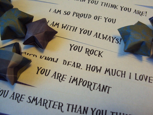 Lunchbox Origami Wishing Stars for Super Kids