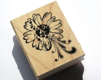 Spring Daisy Rubber Stamp from Inkadinkado  // Brand New
