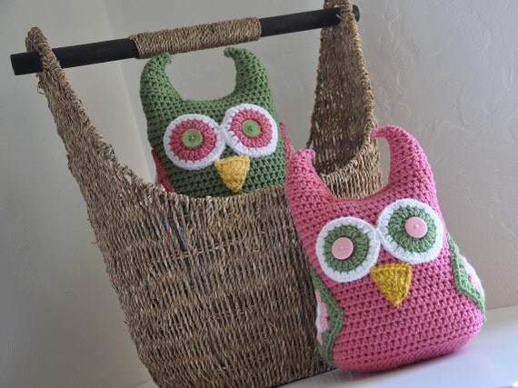 Hootie the Owl Plushie  Nursery Decor Made to Match Owl Blankets