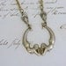 Mermaid Necklace - Twin Mermaids Vintage Retro Brass Necklace - Handmade