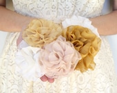 Four Bridesmaid Hair Clips and Brooches